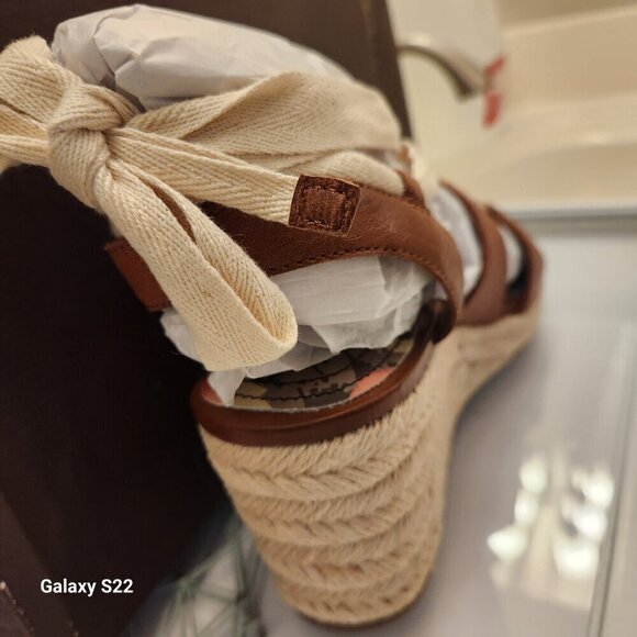 PATRICIA Nash Riva Wedge Sandals Tan Leather. SZ 8, NIB - Picture 6 of 13
